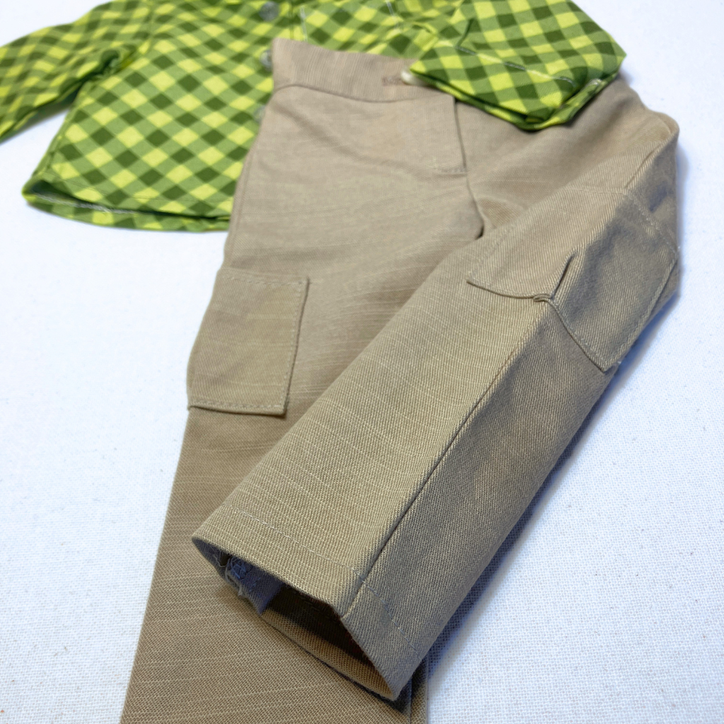 Timeless Doll Outfit - Classic Shirt & Cargo Pants