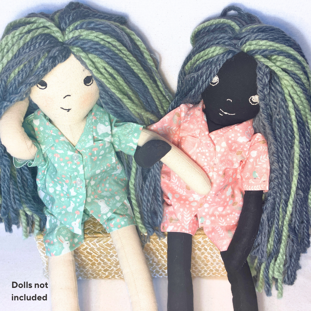 Timeless Doll Outfit - Mint Bunnies Playsuit