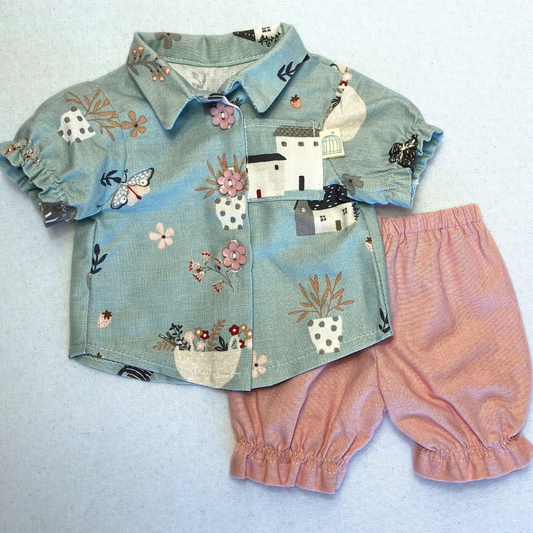 Timeless Doll Outfit - Little Cottages Playsuit