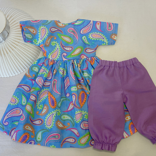 Timeless Doll Outfit - Pastel Paisley Dress
