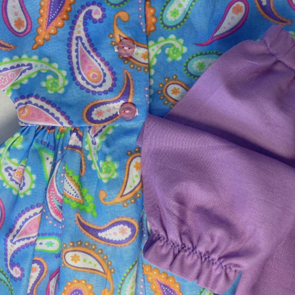 Timeless Doll Outfit - Pastel Paisley Dress