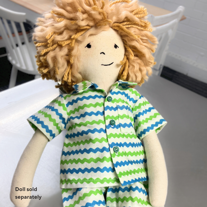 Timeless Doll Outfit - Wavy Stripe Playsuit