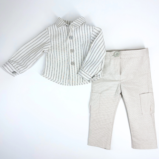 Timeless Doll Outfit - Classic Pinstripe Outfit