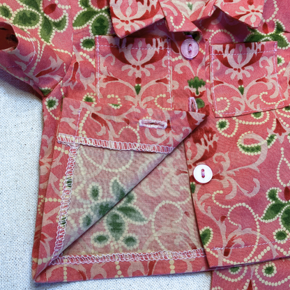 Timeless Doll Outfit - Coral Paisley Playsuit