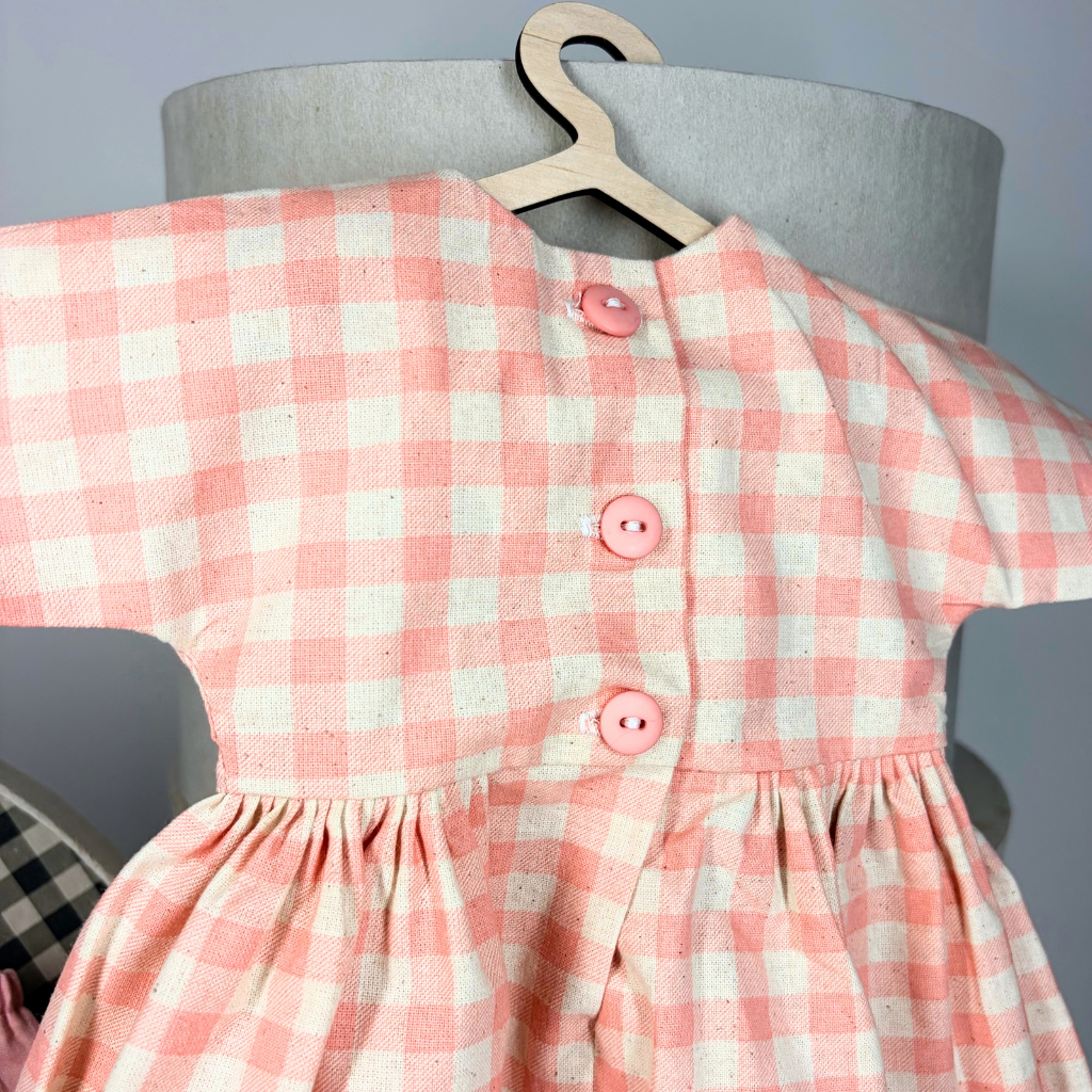 Timeless Doll Outfit - Pink Gingham Dress