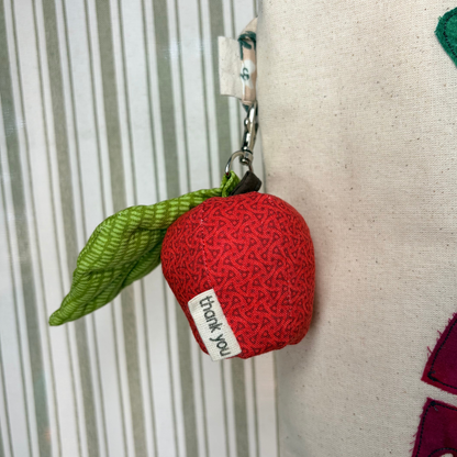 Thank You - Handmade Apple or Pear Bag Charms