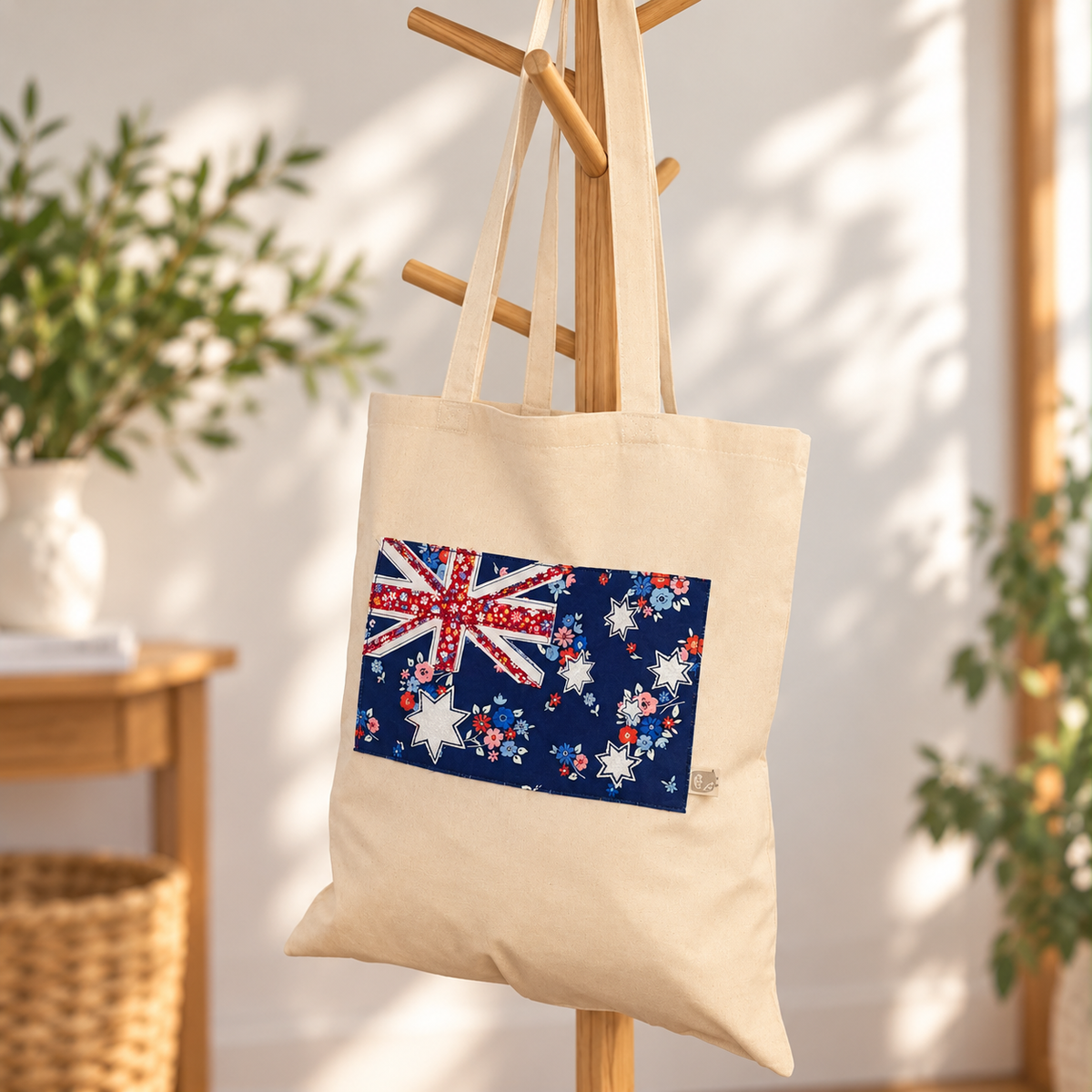 Australian Flag Bag - Handmade Fabric Tote