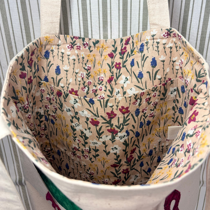 Best Teacher Ever - Lined Appreciation Tote Bag