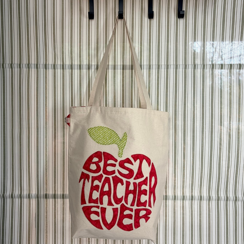 Best Teacher Ever - Lined Appreciation Tote Bag
