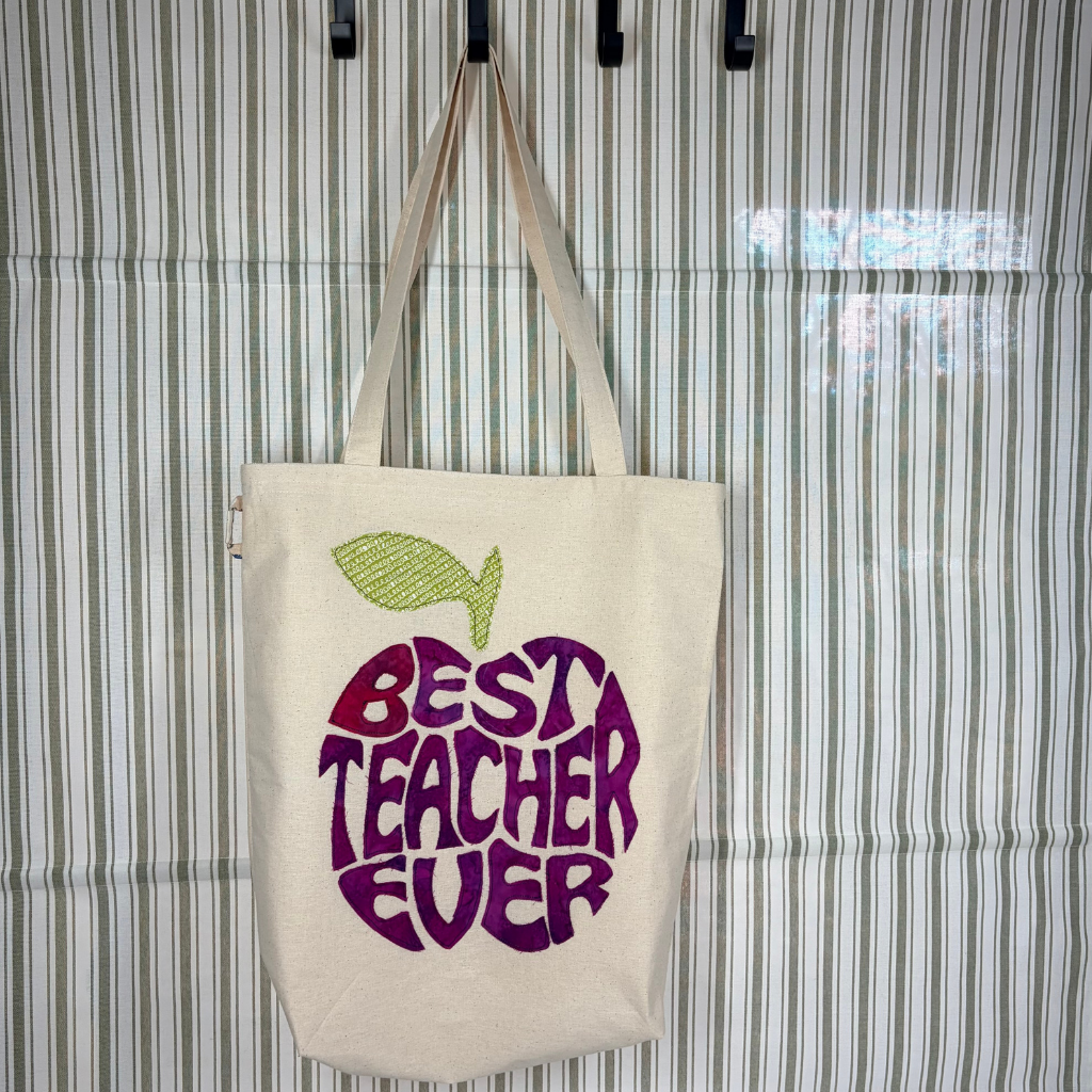 Best Teacher Ever - Lined Appreciation Tote Bag