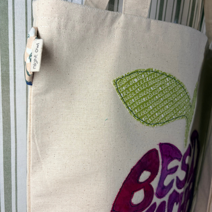 Best Teacher Ever - Lined Appreciation Tote Bag
