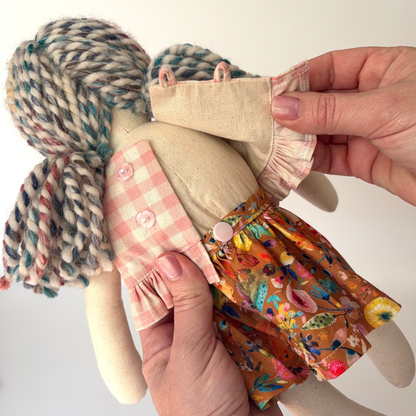 Little Playmate Doll - Gingham & Bunnies - Bella