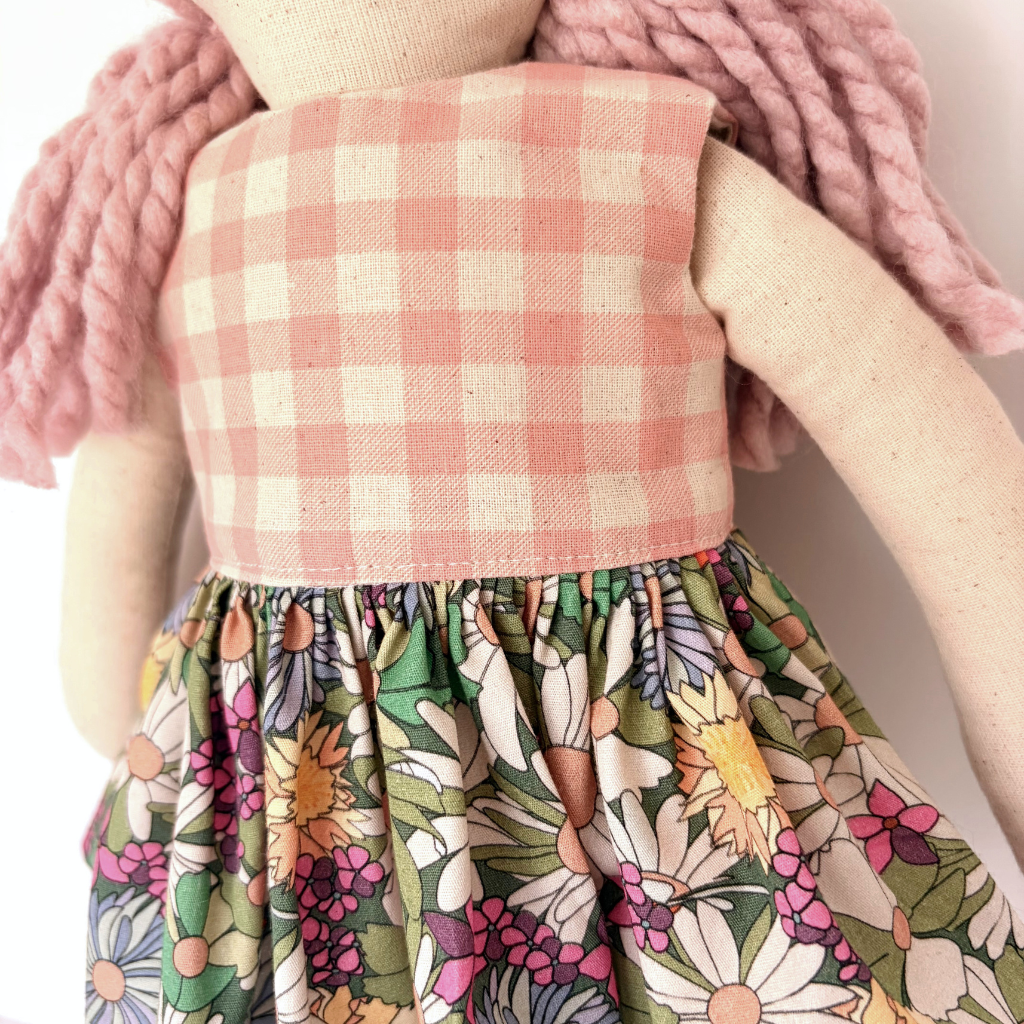 Little Playmate Doll - Daisies & Gingham - Gracie
