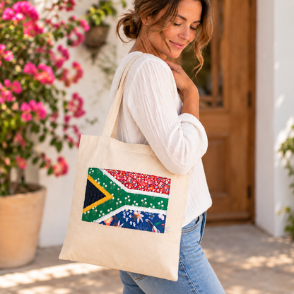 South African Flag Bag - Handmade Fabric Tote